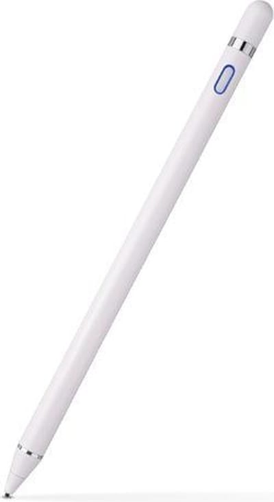 DrPhone Ultima Capacitieve Actieve Stylus Pen - Wit - Digitizer - 1.45mm Koperen Punt - Slaapmodus - 10 uur - Magnetisch Dop - Geschikt voor iPad Pro 11 / 10.5 / 12.9 / iPad Air 10.2 / 9.7 iPad Mini - IOS / Android en Window Tablets