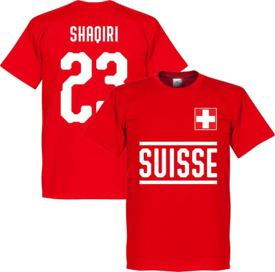 Zwitserland Shaqiri 23 Team T-Shirt - L