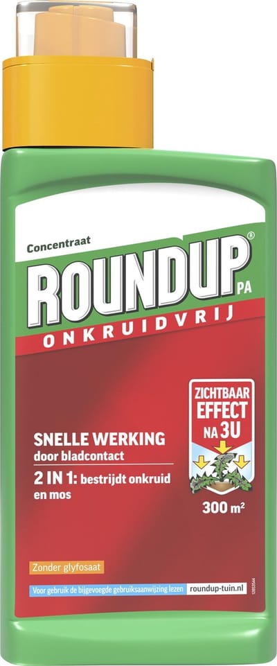 ROUNDUP® Snel Onkruidvrij Onkruidverwijderaar Concentraat - Zonder Glyfosaat - 540ml voor 300m² - Werkt ook tegen mos