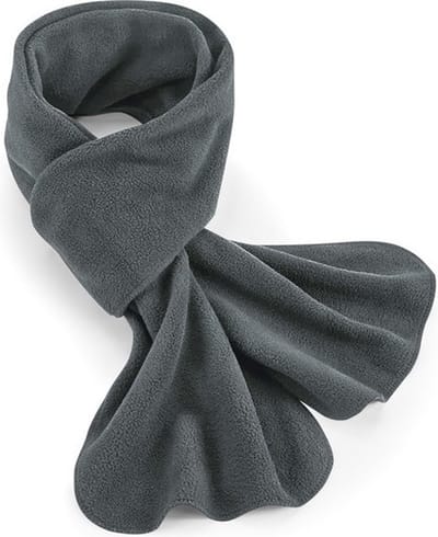 Result warme fleece winter sjaal voor volwassenen - donkergrijs - 100% gerecycled polyester