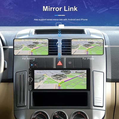 Wentinkmo Podofo 6.86 draadloze Carplay -Android Auto autoradio - Gps - navigatie wifi Auto MPS