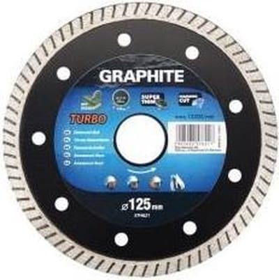 Graphite 57H872 Diamantschijf 200x22x6,0x1,6mm, Turbo Super Dun, MPA EN13236