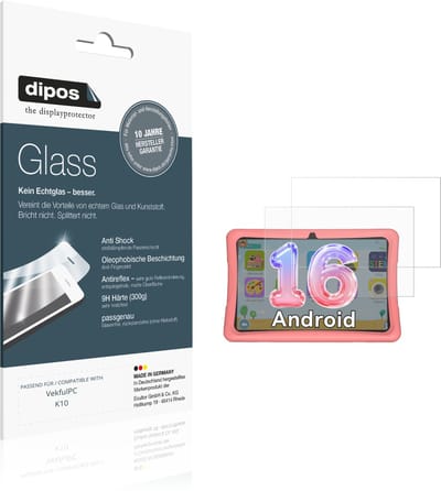 dipos – 2x Matte Pantserfolie geschikt voor VekfulPC K10 | 9H Screenprotector