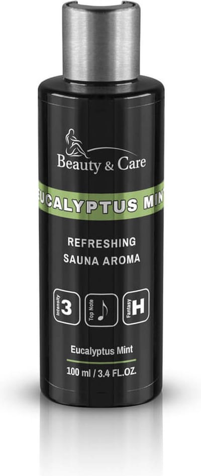 Beauty&Care® Sauna Opgietmiddel - Eucalyptus & Munt - Opgietconcentraat voor Emmer & Saunakachel - tot 100x Opgieten - Geuren met Etherische Olie - Verzorging & accessoires - 100 ml