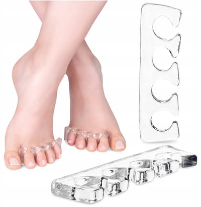 2x Gelijke Teen Spreider voor Hallux Valgus - Zachte Siliconen