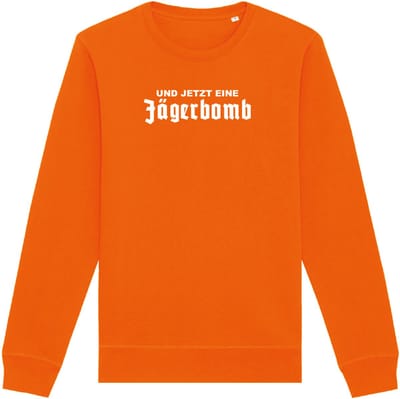Jägerbomb wintersport sweater oranje S - soBAD. | Foute apres ski outfit | kleding | verkleedkleren | wintersporttruien | wintersport dames en heren