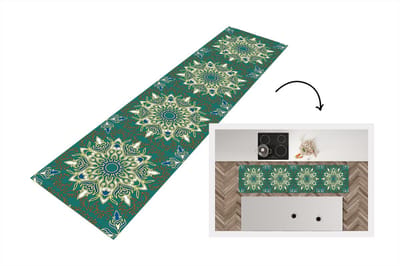 Keukenloper - Loper keuken - Mandala - Patronen - Zen - 200x50 cm - Keukenloper vinyl