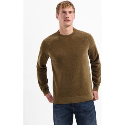 No Excess Pullover Crewneck Light Weight Chenille Taupe Größe: L | Pullover Outlet | Herren | Schwarz
