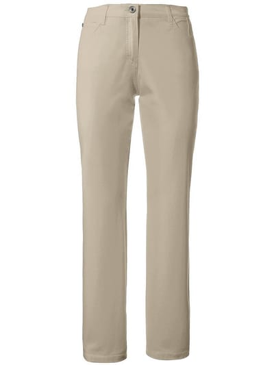 Feminine fit-broek model Nicola Pima Cotton Van Brax beige
