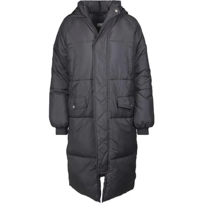 Urban Classics - Oversized Faux Fur Puffer Winterjas - 2XL - Zwart