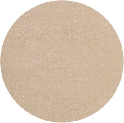 Pasper Badmat rond - 95 cm - Beige - Zachte Badkamermat met Gripcore Antislip - Gemaakt in België