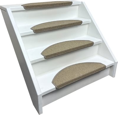 Elite Trapmatten - 13 stuks -trapmatten - Sisal Look- Nature - 56x17x3,5 - Halve maantjes