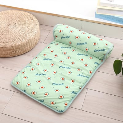 Koelmat voor honden in de zomer, ademende koelmat, koelbed voor huisdieren/kattenmat, huisdierenhangmat, groen, maat L: 60*80 cm