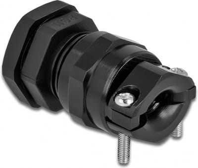 Kabelwartel PG11 met trekontlasting en buigbescherming zwart