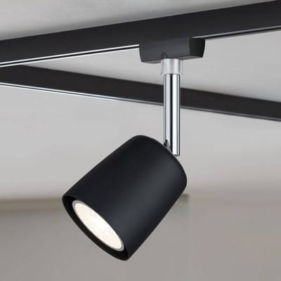Paulmann URail spot Cover max. 1x10W GU10 zwart mat/chroom 230V metaal/kunststof