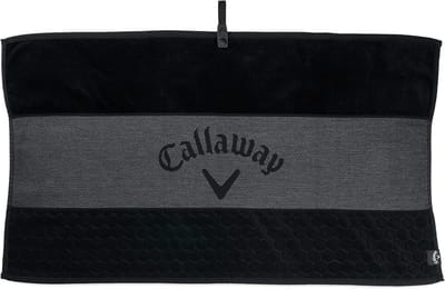Golf Handdoek - Sport Doek - Baan Onderhoud - Multi-textuur Reiniging - 35 x 20 Inch - Zwart