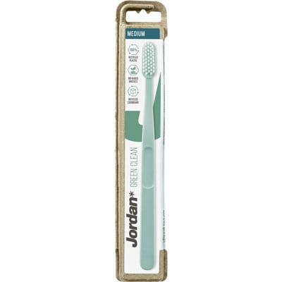 Jordan Green Clean Tandenborstel Medium - 3 x - Voordeelverpakking