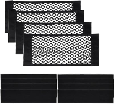 Dailygoods - 4 stuks elastische stickers voor het opbergen van de kofferbak, 40 x 25 cm, bagage, bedrijfsvoertuigen, caravans