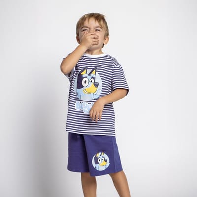 Pyjama "Bluey" French Terry short kids series 3 jaar