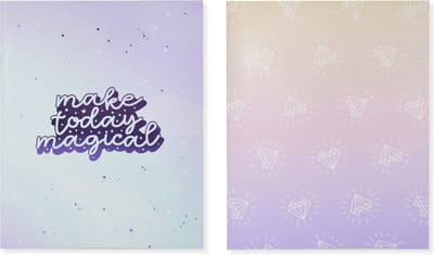 Kangaro schriften - Galaxy Girl - A5 - lijn - 4 stuks