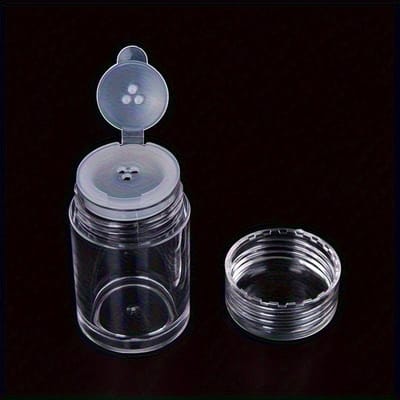 1pc Bouteille de Rangement Maquillage DIY avec Couvercle à Vis - Tamis Cosmétique Vide pour Poudre Libre et Essentiel de Maison Pratique - Accessoires de Voyage 1pc