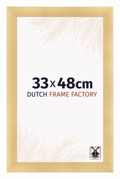 Fotolijst 33x48 cm - MDF - Goud Mat - Praag