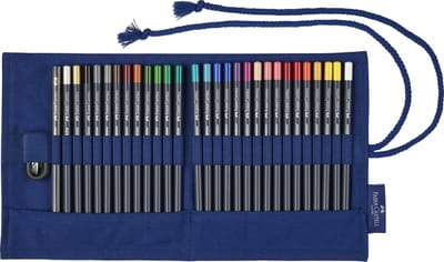 Faber-Castell roletui Goldfaber - 27 kleurpotloden + gum + grafietpotlood - FC-114752
