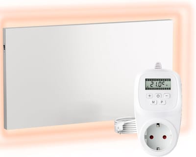Infrarood Verwarming - Verwarmingspaneel - Ruimte Verwarmen - Carbon Kristal Technologie - 50x60 cm - Wit