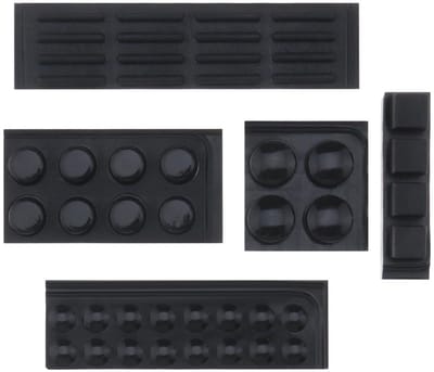 Dailygoods - Bumper Pads - Geluiddempende Kussens - Zwart - Siliconen Voeten - Ideaal voor Meubels en Elektronische Producten - 48 Stuks