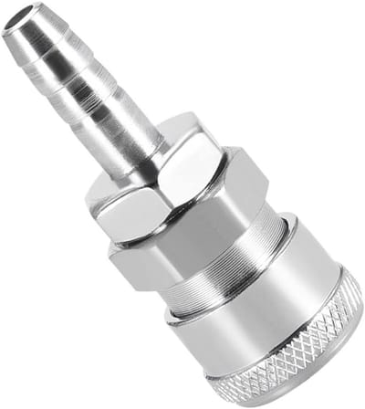 Snelkoppelingen voor Luchtmontage | Ideaal voor Slangen en Buizen, 5/16-Inch Barb x 1/2-Inch Vrouwelijk, Zilver Kleur