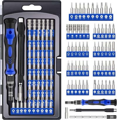 Famanu – 62-in-1 precisieschroevendraaierset – Magnetische mini-reparatieset voor laptop, smartphone en elektronica