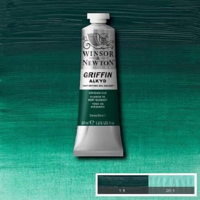 Winsor & Newton Griffin Alkyd Olieverf 37ML Viridian Hue 696