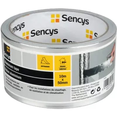 Sencys Aluminium Tape - 10m X 50mm