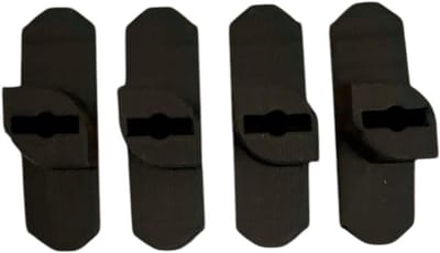 Schroefhaken voor akoestisch wandpaneel, 10 mm breed, akoestisch paneel, akoestisch paneel, 4 stuks, geen boren nodig (10 mm breed)