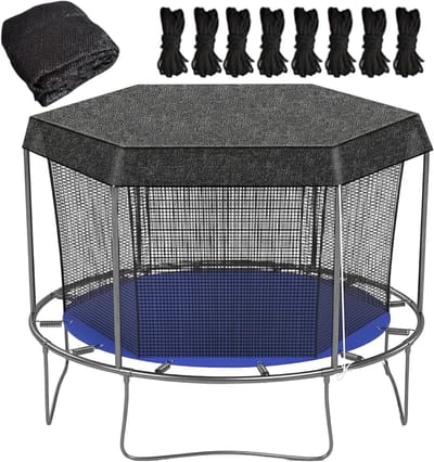 Trampoline Schaduwafdekking - Trampoline Luifel - Buiten Spelen - UV Blokkerend Materiaal - 3 meter Diameter - Meerkleurig