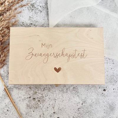 Mijn zwangerschapstest | bewaardoosje | Fien & Feau