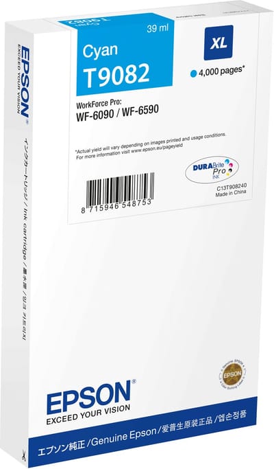 Epson C13T90824N inktcartridge 1 stuk(s) Origineel Cyaan