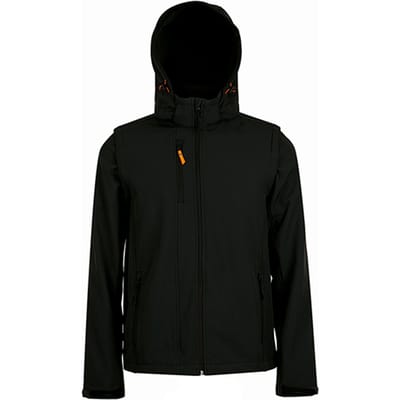 SOLS Transformer Soft Shell-jas voor volwassenen, uniseks (Zwart)