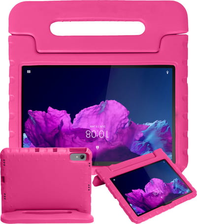 Hoesje - Geschikt voor Lenovo Tab P11 Plus - Kinderhoes Shockproof Bumper - Kidsproof Case - Tablethoes - Kinder Hoes Cover - Roze