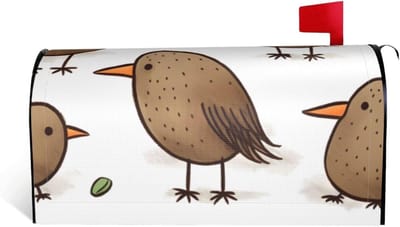 Brievenbus Cover - Brievenbus Decoratie - Tuin Aankleden - Magnetisch Bevestigd - 25.5 x 21 inch - Zwart