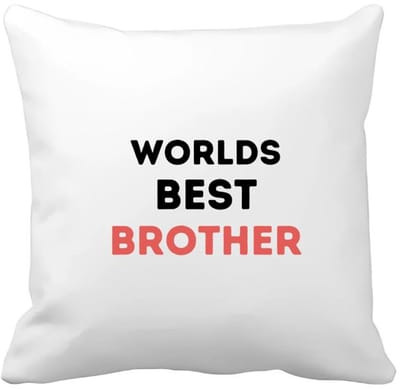 Akyol - worlds best brother Kussen hoes - Broer - de beste broer - verjaardagscadeau - verjaardag - cadeau - cadeautje voor broer - broer artikelen - kado - geschenk - gift - 40 bij 40 cm
