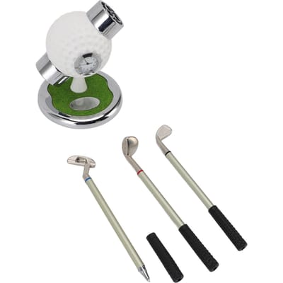 Klok Pennenhouder Balvormige Potloodorganizer met Ronde Basis voor School Kantoor Bureau Decoratie white