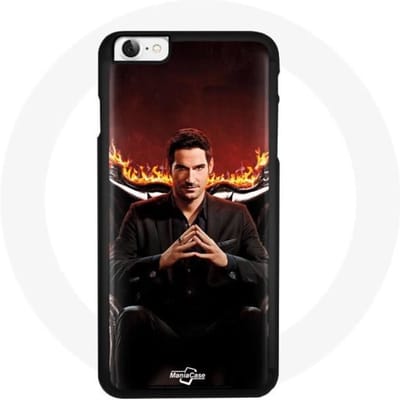 Coque iPhone 5 - Lucifer - Ailes - Souple - Protection contre les chocs - Noir
