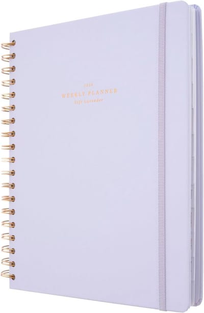 Weekagenda 2024-2025 Soft Lavender - 17 Maanden Weekplanner en Afspraakplanner