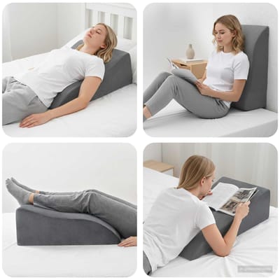 vidaXL - Been - Kussen - 68 - x - 41 - x - 24 - cm - PU - Schuim - Grijs
