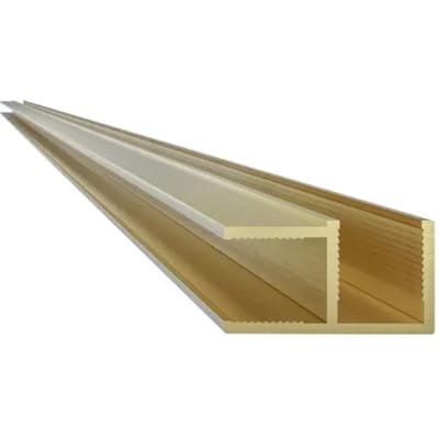 Sealskin - Hoekprofiel Mix&match 150cm - Goud Kleurig - Voor 8 Mm Dik Glas