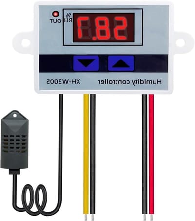Digitale Vochtregelaar - Hygrometer Schakelaar - Klimaat Beheersing - Met Vochtsensor - 0-99% RH - Niet gespecificeerd