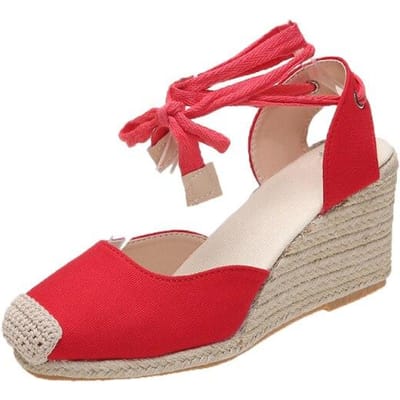 Nieuwe Dames Espadrille Enkelband Sandalen Voor Comfortabele Slippers Dames Vrouwen Casual Schoenen Ademende Linnen Hennep Canvas Pumps 40