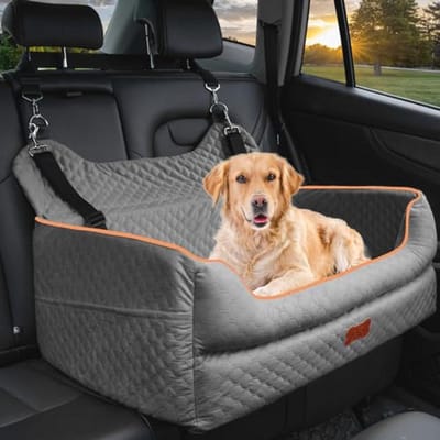 Hondenautostoel voor grote/middelgrote honden - comfortabele en veilige hondenbooster