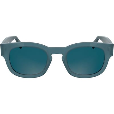 Vierkante Zonnebril Blauwgroen